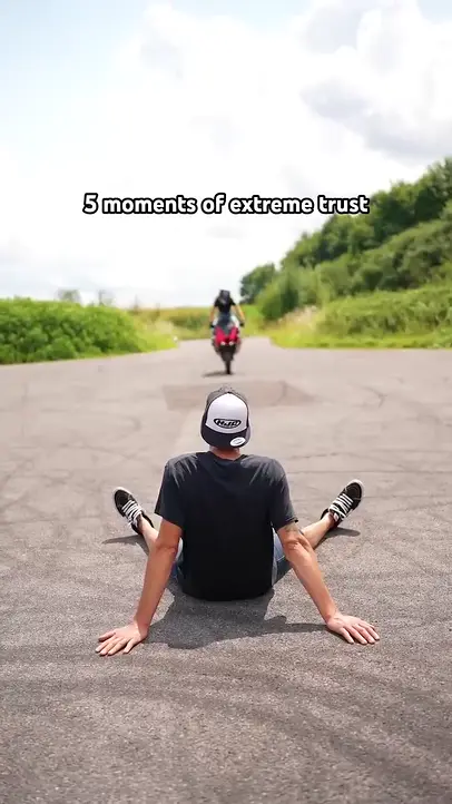 A vertical clip exported from GPT-Video, titled “Moments of extreme trust”, with word-by-word captions