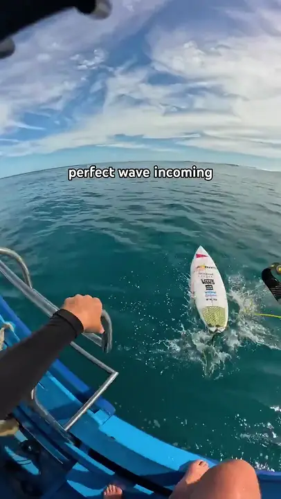 A vertical clip exported from GPT-Video, titled “How it looks inside a wave”, with word-by-word captions